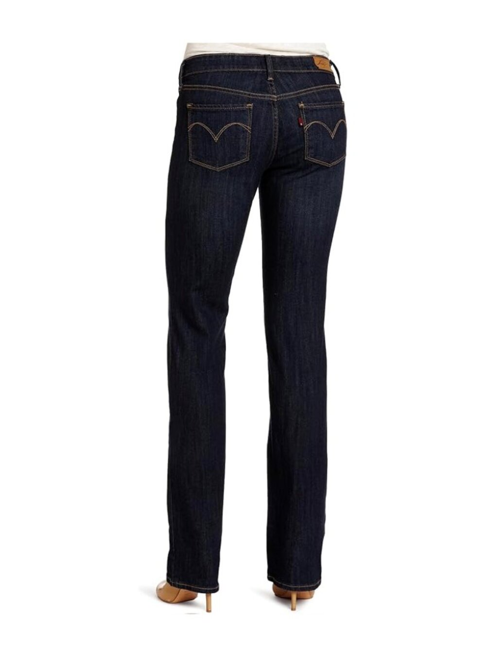 Vintage Levi's 2010s Dark Blue Slight Curve ID Straight Leg Jean Tuscan Mom - Picture 2 of 13